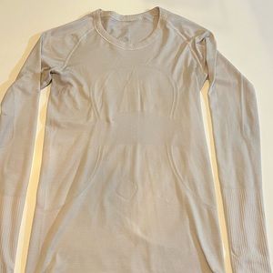 Lululemon white long sleeve top